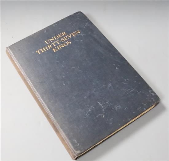Behrens, Lilian Boys - Under Thirty-Seven Kings. Legends of Kent and Records of the Family of Boys, 1st edition,